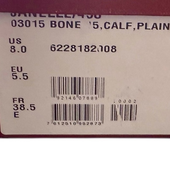 Bally Women’s Janelle Buckled Leather Loafers | Color: Bone (EU 38.5; NWT & Box) - Picture 16 of 16